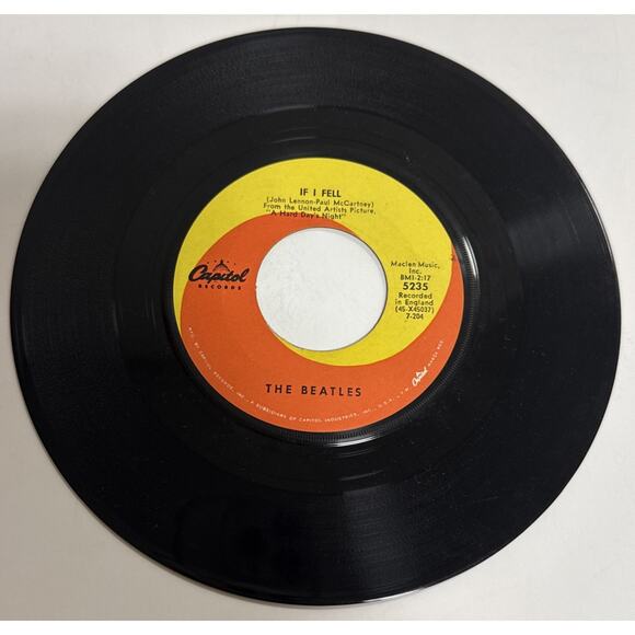 The Beatles 45 Vinyl Capitol 5235 And I Love Her If I Fell Subsidiary Scranton - Picture 3 of 3